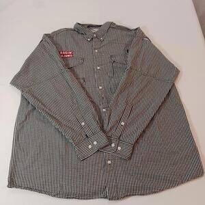 Columbia PFG Super Bonehead Fishing Men's Button-Down Check Shirt Chest Size 55"